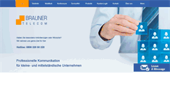 Desktop Screenshot of brauner-telecom.de